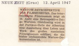 Wertow-Retrospektive des Filmmuseums