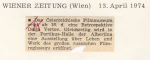 Über die Retrospektive Dziga Vertov im Österreichischen Filmmuseum