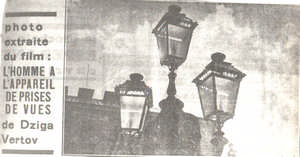 L'homme a l'appareil de prises de vues