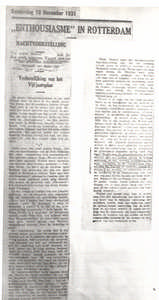 Enthousiasme in Rotterdam