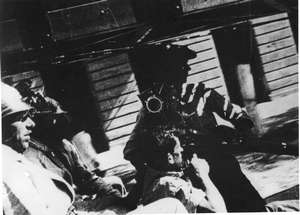 Kameramann bei den Feuerwehrleuten