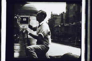 Kaufman filmt vom Auto