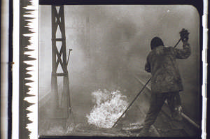 Arbeiter mit brennender Schlacke Motiv 1